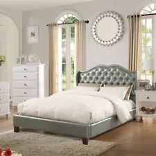 FULL BED/PU SILVER in Silver 00126