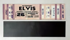 MAGNET : Repro CONCERT TICKET : ELVIS PRESLEY 26 June 1977 MARKET SQUARE ARENA