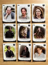 2017 Topps The Walking Dead Season 6 In Memoriam Insert Set (9) NrMt