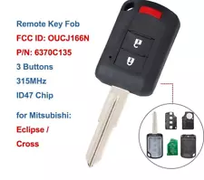 Remote Car Key Fob 3 Buttons 315MHz ID47 Chip for Mitsubishi