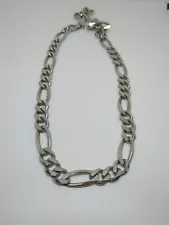 Large Mens Italy Sterling Silver 925 Chain Necklace 20" 10mm Wide