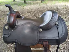 16.5" Cactus Ranch Cutting Saddle - Made in Texas