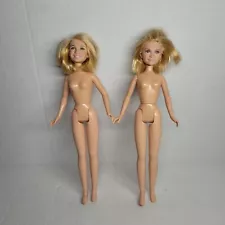 Mary Kate And Ashley Olsen Dolls Nude Lot Of 2 Dolls Mattel 2001 - Lot B