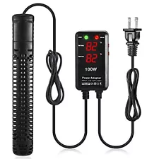 Aquarium Heater 25W-500W Submersible Fish Tank Heater Overheat & Explosion-Proof