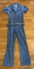 Vintage 90's Y2k Playboy Magazine Jean Denim Jumpsuit Womens Size XS