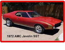 1972 AMC Javelin SST Red Auto Refrigerator / Tool Box Magnet