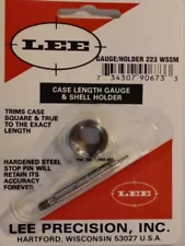 Lee Reloading 223 Winchester Super Short Mag Length Gauge Shell Holder - 90673