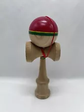 Grain Theory Kendama GT-1 Custom Paint Rasta Stripe Raw ASH RARE