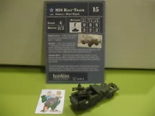 =Axis & Allies Miniatures D-DAY M16 Half-Track with card 22/45=