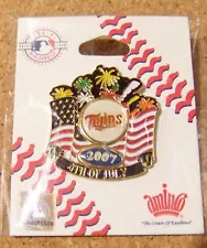 2007 Minnesota Twins 4th Fourth of July pin MLB