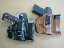 Azula Leather IWB Combo Holster And Mag Pouch CCW For..Choose Gun & Color - C