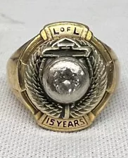 Vintage Chevrolet Legion of Leaders Sales Award Salesman 15-Year Diamond Ring