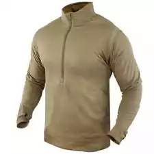 Condor Base II Zip Pullover Men's Size Large Tan Half Zip Thumbholes