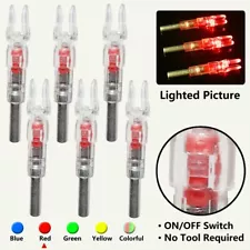 Automatic LED Arrows Lighted Nocks ID 6.2mm Arrows Nock Tail For Compound Bow