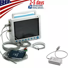 CMS8000 Patient Monitor with Capnograph etCO2 Vital Sign 7-parameter ICU/CCU FDA