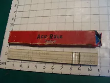 vintage SLIDE RULE: WOODEN SLIDE RULE W ROUNDED CURSOR, in wrong box