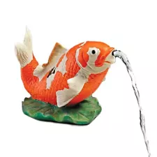 Kiki the Koi Decorative Plumbed Pond Statuary Fountain Spitter