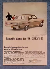 1965 Chevy II Nova Vintage Ad "Beautiful Shape for '65 - Chevy II"