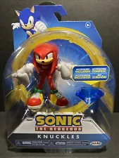 JAKKS Pacific Sonic Hedgehog KNUCKLES WITH BLUE CHAOS EMERALD 4 in Action Figure