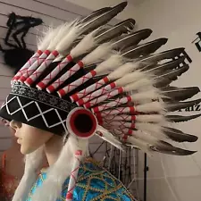 Indian Feather Headdress Indian Headband Headwear for Carnival Party Cosplay