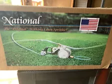 Cast Iron National Original Walking Lawn Sprinkler Model B3 NEW NEVER OPENED