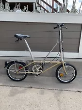 Dahon Champagne Folding Bike W/Fenders/Carry Rack/16" Wheels, Zefal Lights F/R