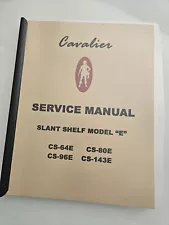 Cavalier CS "E" model Coke Machine Service Manual