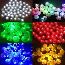 10pcs Multicolor LED Balloons Lights, Round Mini Tinys Flash Led Light For