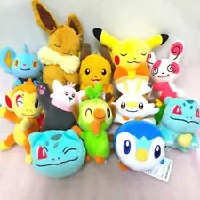 Pokémon Plush Anime Goods lot of 12 Set sale Pikachu Eevee Chimchar Bulbasaur