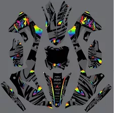 Graphic Kit for 2019 2020 2021 Kawasaki KXF450 KX450f KX 450f Decal Rainbow