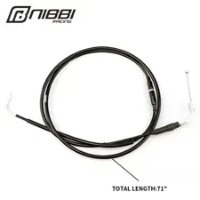 NIBBI Universal Throttle Cable Scooter Off-Road Dirt Bike 71" For YAMAHA SUZUKI