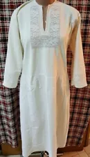 Ukrainian national vintage embroidered dress S-M cotton Ukraine