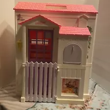 Vintage Retro Barbie Folding Pretty House 1996 Mattel Pink Dollhouse #16961