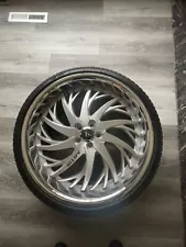 24 inch rims and tires used set