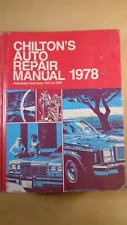 Chilton's Auto Repair Manual 1978 1971 to 1978 7D B6