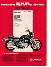 1979 Honda Naked GoldWing GL1000 Motorcycle Print-Ad/ Great Art