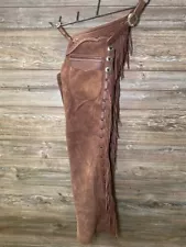 Handmade Western Leather Chaps, Leather Chinks for Horse Riding, Western Pants