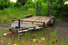 Flat Bed Trailer Cheap Heavy Duty Pintle Trailer Mechanics Special NO RESERVE