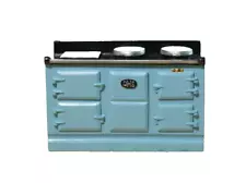 Dolls House Miniature 1/12th Scale Resin Light Blue Aga Stove 8096