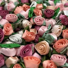 satin ribbon roses for sale