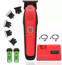 Supreme Trimmer RECHARGE Trimmer ST777 | 7500 RPM w/ Detachable Battery | Red