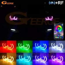 For BMW X5 E53 E70 Multi Color DTM Style RGB Led Angel Eyes Kit Halo Rings