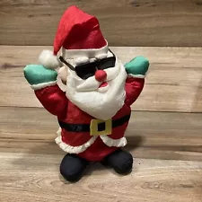 8" Santa Twisting Musical Playmotions Animatronics Christmas Decoration *READ*