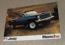 Jeep Honcho J10 / J20 Double Sided Brochure / Flyer 1977-1978