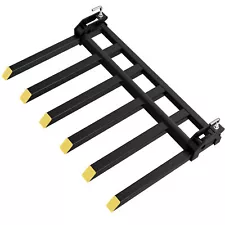 21" Fork Length Clamp-On Debris Forks Fit 60" Loader Buckets Skid Steers 4000LBS