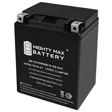 Mighty Max YB14L-A2 12V 12Ah Replacement Battery for Ducati Paso 750 86-88