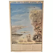 1956 confidential poster for military pilots ,Not for SALE, flying in the clouds