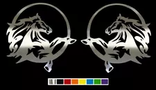 (2) STALLION HORSE Vinyl Decal Set-CUSTOM SIZE COLOR for TRUCKS CARS