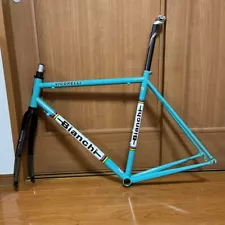 Bianchi VIGORELLI Size 55 Chromoly frame Carbon fork Carbon seatpost set