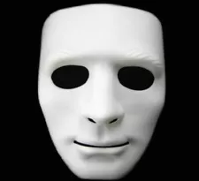 Blank Face White Mask - Use It For Dress Up - Halloween - Cosplay - Your Choice!